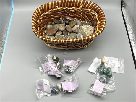 Basket of Polished Stones