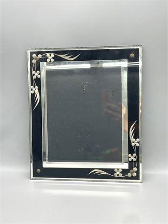 Decorative Etched Glass Frame