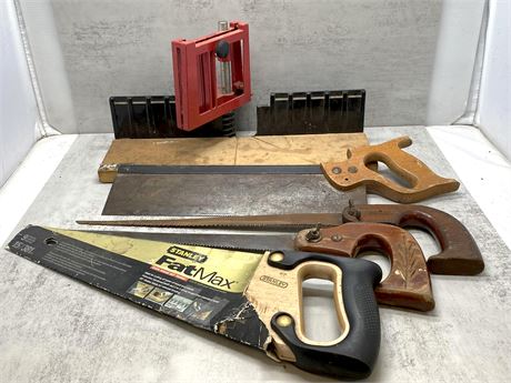 Saws and Miter Box