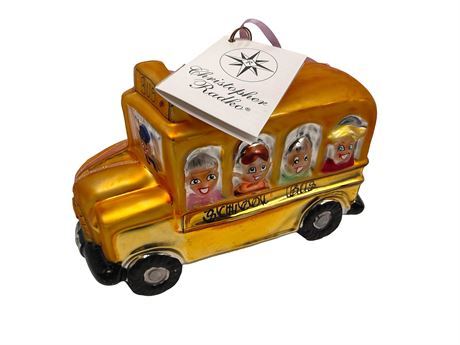 Christopher Radko Field Strip School Bus Ornament