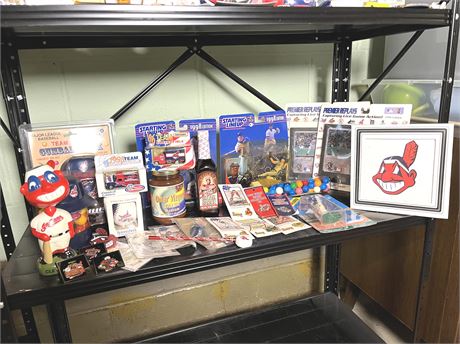 Large Lot of Cleveland Indians Collectibles