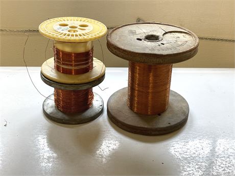 Spools of Copper Wire