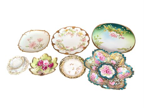 Limoge and Decorative Porcelain Plate Lot