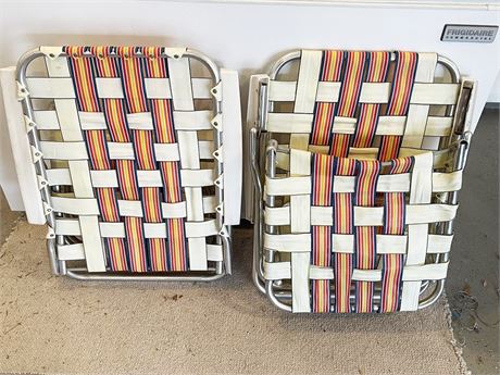 Pair of Vintage Chaise Lounge Chairs