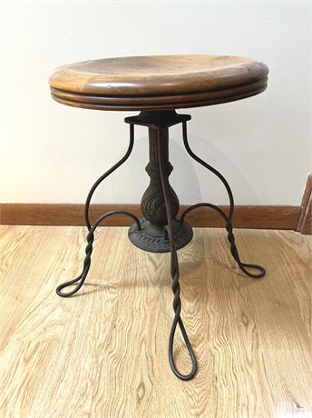 Antique Piano Stool