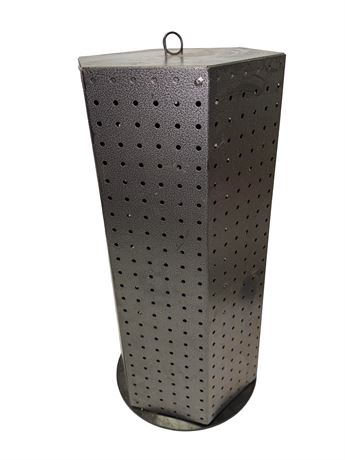Large Rotating/Revolving Metal Pegboard Display Stand