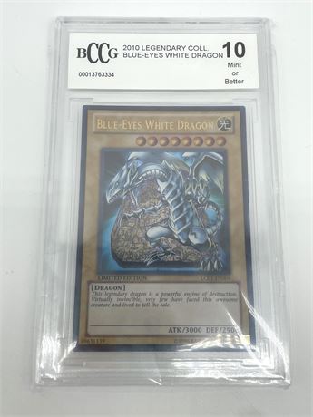 Yu-gi-oh Blue-Eyes White Dragon Graded Card