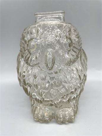 Wise Old Owl Glass Bank