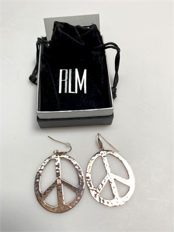 RLM Peace Sign Earrings