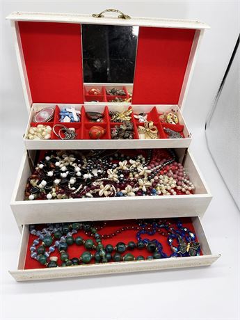 Jewelry Box of Costume Jewelry