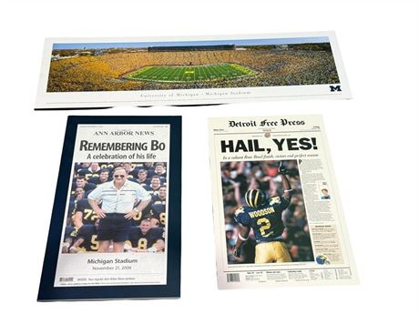 Michigan Wolverines Collectibles Lot