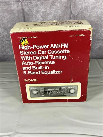 NEW Realistic Stereo Car Cassette Player