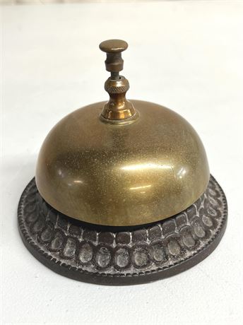 Brass Antique Hotel Front Desk Bell