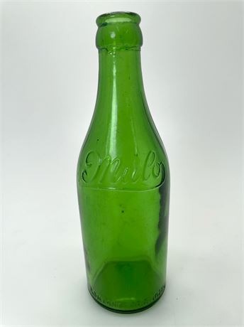 Mulo Green Glass Soda Bottle