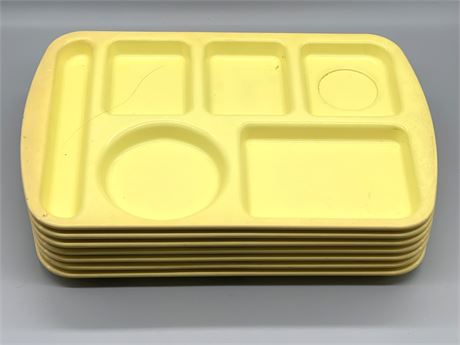 Seven (7) Prolon Divided Trays