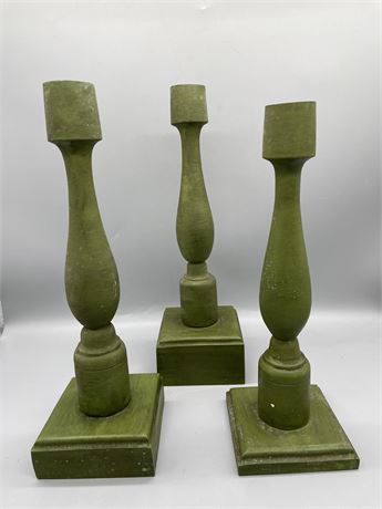 Wood Candlestick Holders