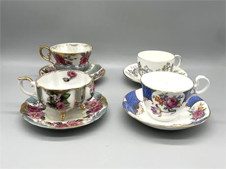 Porcelain Teacups Lot 8