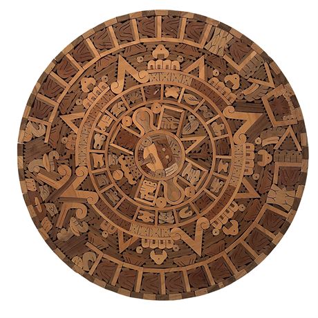 Aztec Wooden Calendar