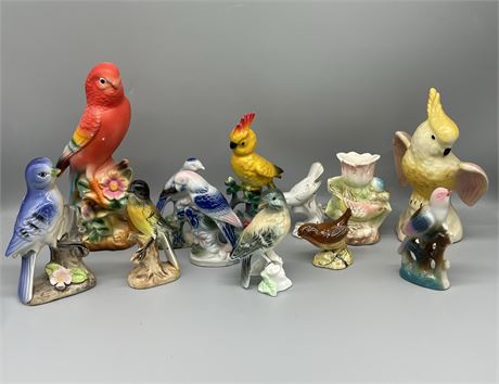 Vintage Hand Painted Birds Lot 2