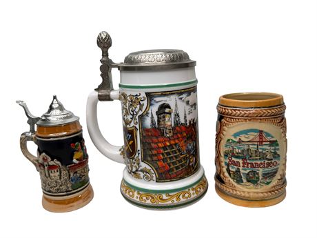 Vintage Beer Steins