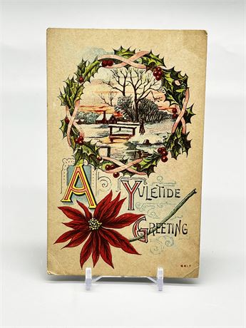 Antique Christmas Postcard Lot 2