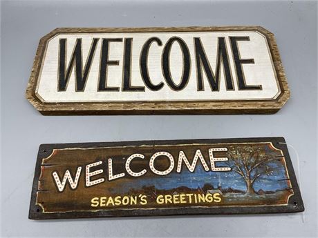 "Welcome" Signs