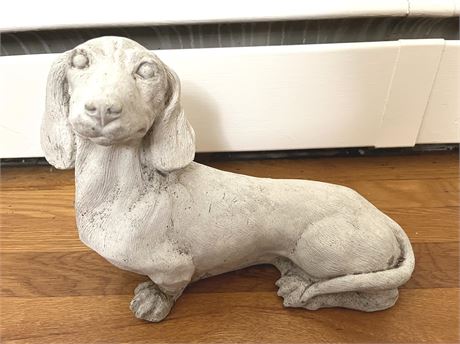 Concrete Daschund Statue