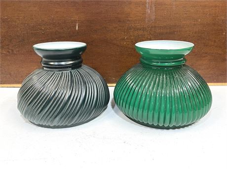 Green Glass Lamp Shades