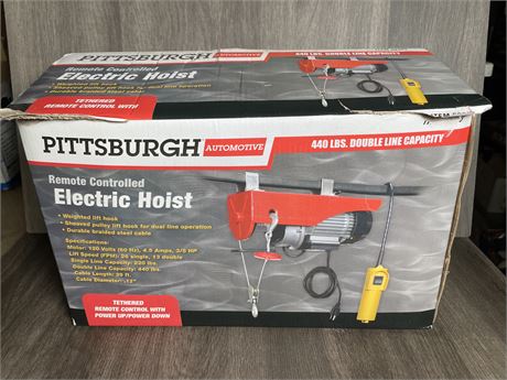Pittsburgh Remote Controlled Electric Hoist