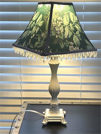 Table Lamp w/ Floral Shade