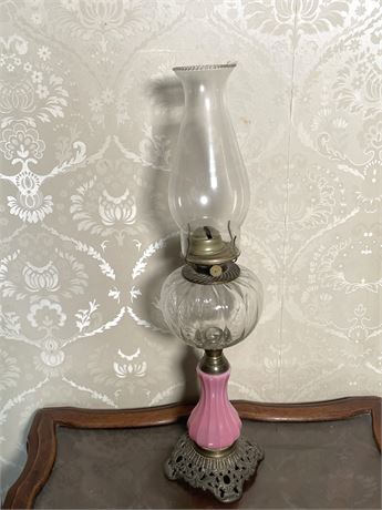 Antique Danbury Oil Lamp