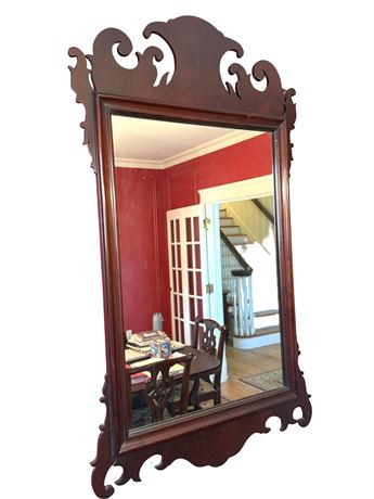 Chippendale Style Mahogany Wall Mirror