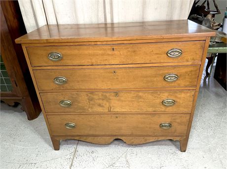 Antique American Federal Cherry Four-Drawer Chest
