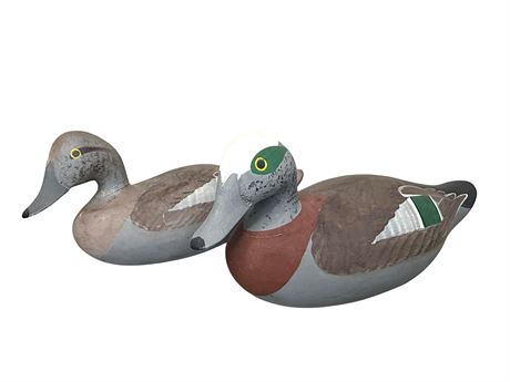Charles Jobes Signed Wood Duck Decoys