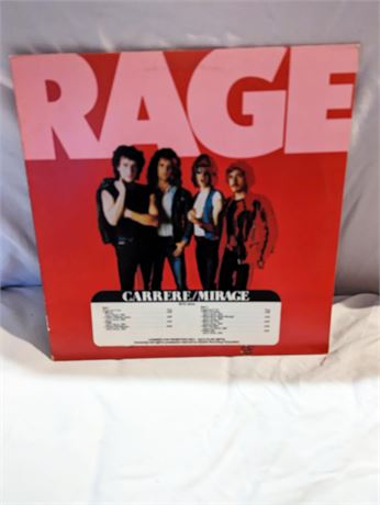 RAGE Carrere Records Vinyl