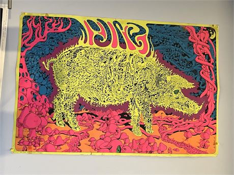 Psychedelic Joe Roberts Pig Poster