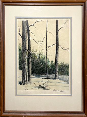 Signed and Numbered Landscape Lithograph