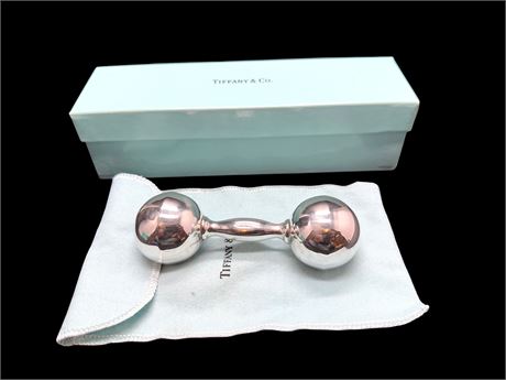 Tiffany & Co Sterling Silver Baby Rattle