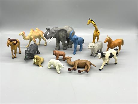 Large Lot of Plastic Animals