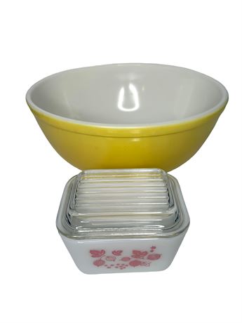 Pyrex Bowl and Refrigerator Dish