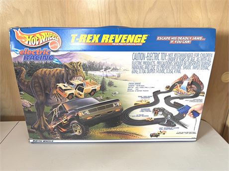 NIB Vintage Hot Wheels Electric Racing T-Rex Revenge