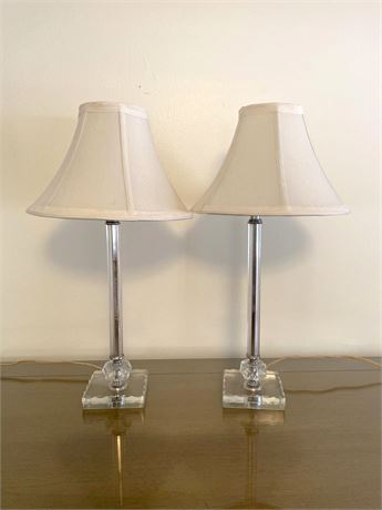 MCM Glass Table Lamps