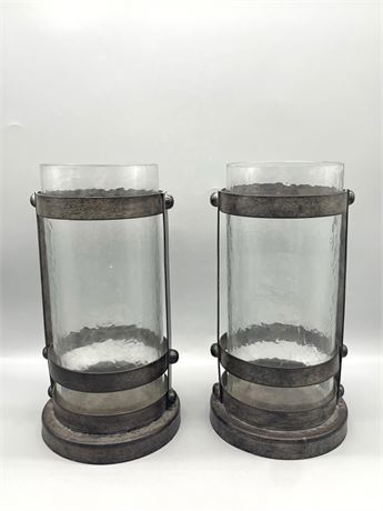 Decorative Metal/Glass Candle Holders