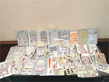 Model Plane Decals Lot 1