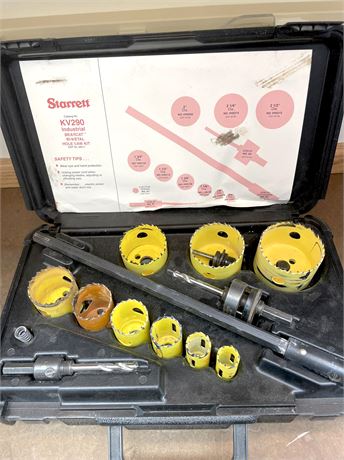 Starrett KV290 Electricians and Plumbers Hole Saw Kit