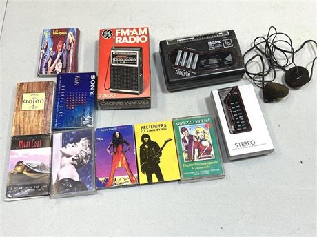 Walkman and Cassette Lot