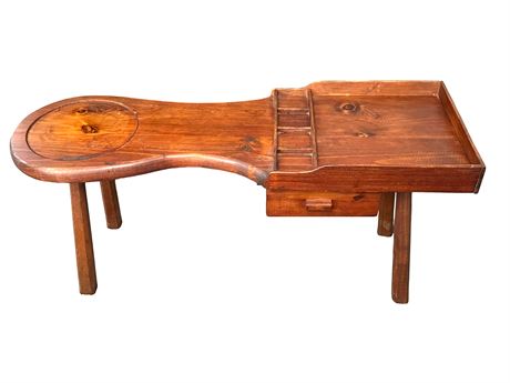 Primitive Wooden Cobbler's Bench