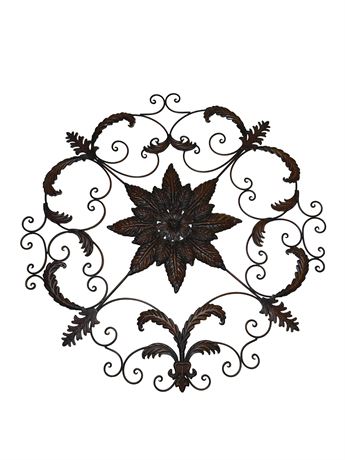 Large 48" Metal Medallion Wall Decoration