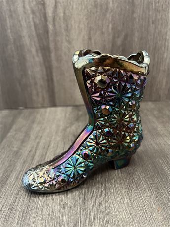 Fenton Daisy and Button Iridescent Boot