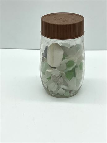 Small Jar of Beach Glass